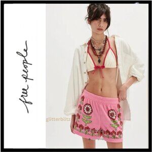 Free People Bali Electric Love Terry Shorts XS